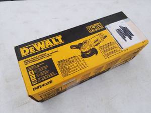 lot 6 image: DeWalt Small Angle Grinder DWE402W