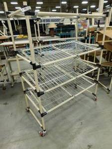 lot 54 image: Rolling Storage Rack - 50 (w) x 25(d) x 64.5(h)