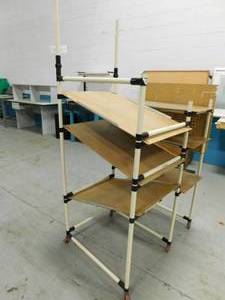 lot 55 image: Rolling Rack - 41(w) x 56(h) x 30(d)