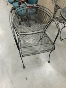 lot 39 image: Wrought Iron Table & Chairs #2
