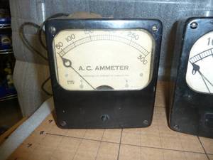 lot 85 image: 2 - Antique Weston Ammeters AC and DC