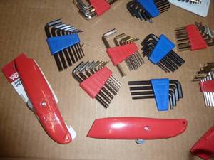 lot 92 image: New Box Cutters and Hex Wrenches