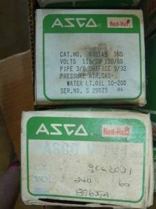 lot 127 image: 8 - New Old Stock Brass Asco Valves
