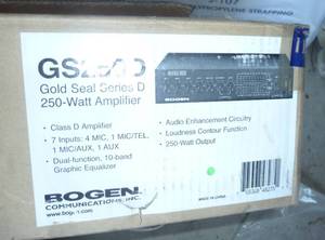 lot 137 image: Bogen GS250D Amp