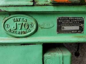 lot 2 image: Industrial Lathe with tools