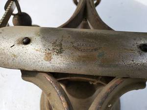 lot 13 image: Large Vintage Scale with Weights
