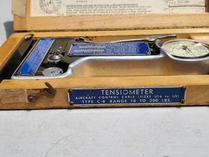 lot 16 image: Military Aircraft Control Cable Tensiometer Range 10 - 200 LBS.