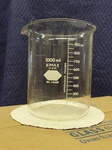 lot 57 image: 2 Boxes of 6 each Laboratory Beakers