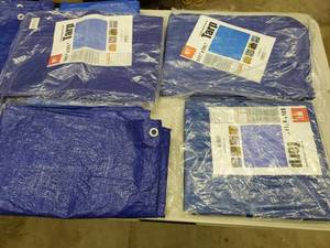 lot 99 image: Misc Tarps 5 X 7 (8) Lot