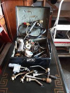 lot 10 image: Box Full Of Torches, Solder & More
