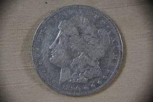 lot 16 image: 1890-O Morgan Silver Dollar