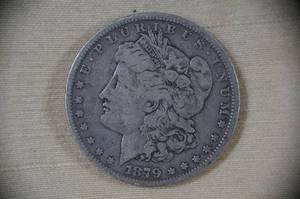 lot 17 image: 1879-P Morgan Silver Dollar