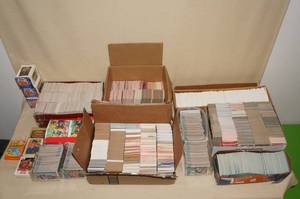 lot 69 image: Large assortment, Baseball Football Basketball Cards