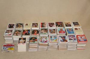 lot 72 image: Late 80s, early 90s Baseball and Basketball Cards
