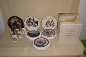 lot 159 image: Collector Plates and Bells - Rockwell, Redlin