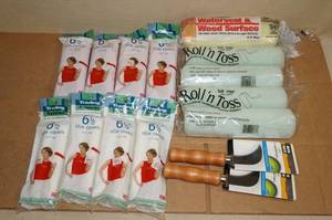 lot 176 image: Paint Roller Covers and Flooring Knives