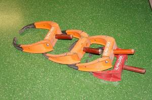 lot 169 image: 4 Large Automotive Wheel Clamp Locks - NO Keys