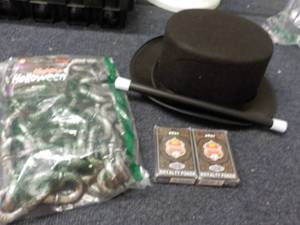 lot 28 image: Magician Lot and Halloween Chains...