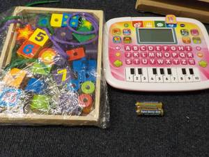 lot 31 image: Blocks, Tray and Little Apple Table...