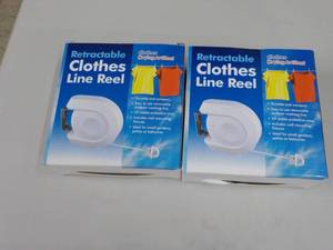 lot 45 image: Set of 2 Retractable Clothes Lines ...