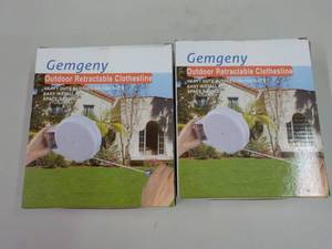lot 46 image: Set of 2 Gemgeny Outdoor Retractabl...
