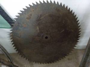 lot 92 image: 31 diameter Saw Blade...