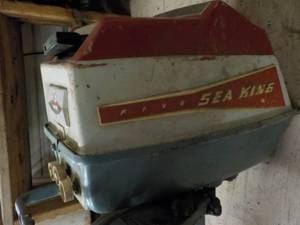 lot 98 image: Vintage Five Sea king Boat Motor...