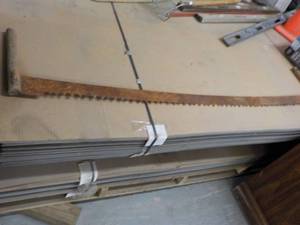 lot 110 image: 2 Man Vintage Saw 65 long...