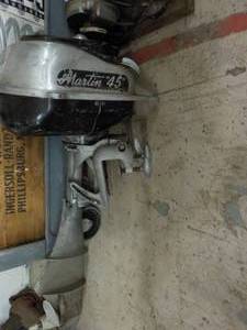 lot 132 image: Martin 45 Vintage Boat Motor...
