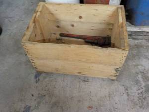 lot 153 image: Wood Box with all contents...