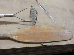 lot 156 image: Oar and tool...