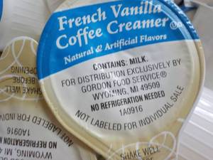 lot 178 image: GFS French Vanilla Coffee Creamer ...