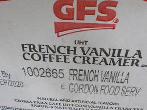 lot 180 image: GFS French Vanilla Coffee Creamer ...