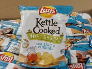 lot 227 image: Case of 64 - 1 38 oz Lays Kettle C...