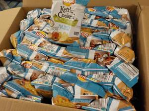 lot 230 image: Case of 64 - 1 38 oz Lays Kettle C...