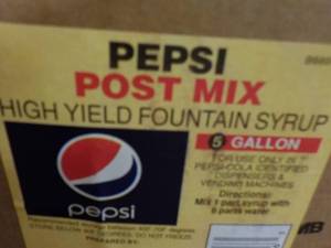 lot 234 image: 5 Gallon Pepsi Post Mix High Yield ...