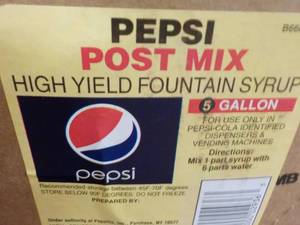 lot 237 image: 5 Gallon Pepsi Post Mix High Yield ...