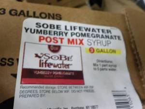 lot 241 image: 3 Gallon Sobe Lifewater Yumberry Po...