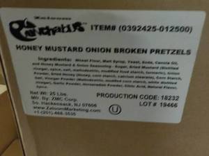 lot 265 image: 25 lb. Box Honey Mustad Onion Broke...