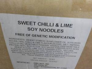 lot 268 image: 10 kg Box Sweet Chili and Lime Soy ...
