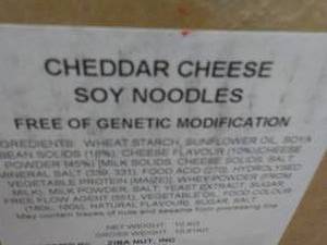 lot 273 image: 10 kg box Cheddar Cheese Soy Noodle...