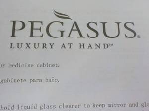 lot 306 image: Pegasus Luxury Medicine Cabinet Sil...