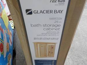 lot 312 image: Glacier Bay Bath Storage Cabinet...
