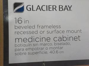 lot 314 image: Glacier Bay 16 beveled Frameless r...