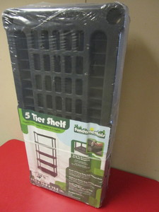 lot 410 image: FUNDAMENTALS 5-TIER SHELF - NEW, FEATURING 150 LB. LOAD CAPACITY PER SHELF