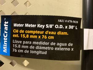 Water Meter Key