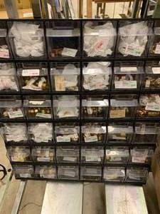 Cabinet with assorted fittings