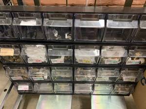Cabinet with assorted fittings