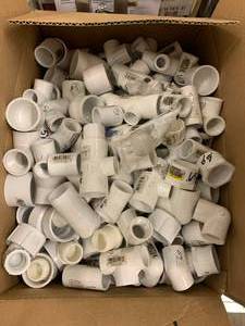 Assortment of PVC fittings