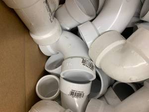 Assortment of PVC fittings